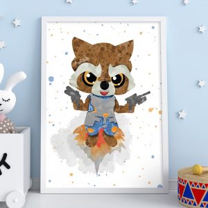 Rocket Raccoon - Nursery Wall Decor