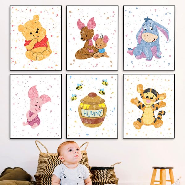 Winnie the Pooh 6 Set - Nursery Wall Decor