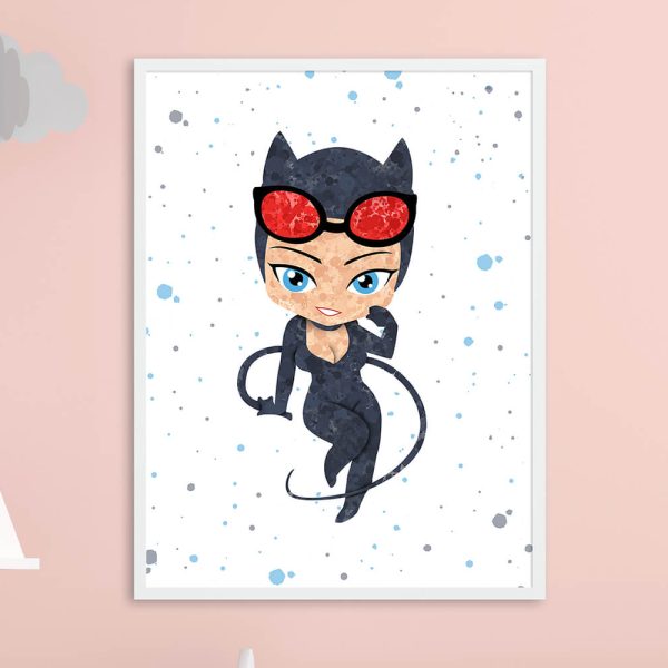 Catwoman - Nursery Wall Decor