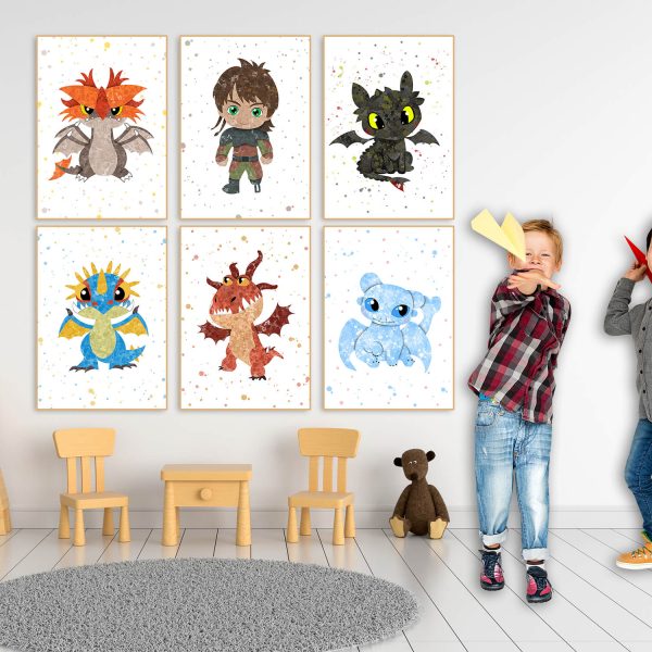 How to Train Your Dragon 6 Set - Wall Decor