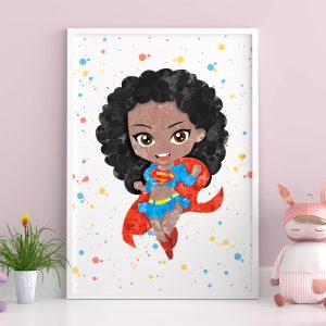 Superwoman African American - Wall Decor