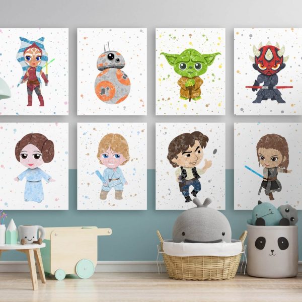 Star Wars 8 Set2 - Nursery Wall Decor