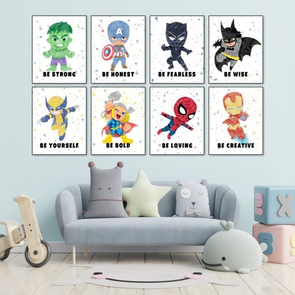 Superheroes 8 Discount Set with Quotes