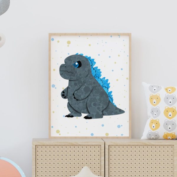 Godzilla - Nursery Wall Art
